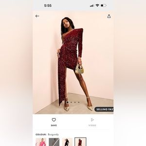 ASOS One-shoulder Sequin Dress